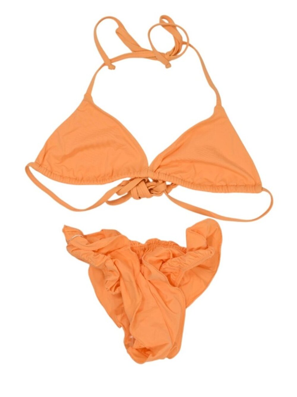 Tea You Demi Triangle Bikini Set in Orange